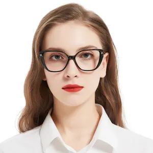 Fashion Cat Eye Wholesale Flexible Square women Elegant eyeglasses frame eyewear