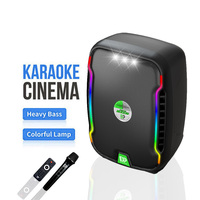 Enceintes de karaoké portables sans fil DP-682 GD-932 6,5 8 pouces avec micro intégré, USB, Aux, LED RGB pour extérieur, 30-50W