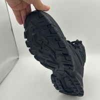 Bottes Oxford légères noires de 6 pouces, respirantes, à lacets, pour la randonnée en plein air, la sécurité et le travail