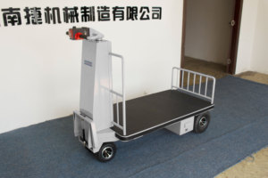 Chariot électrique à plateforme motorisé à quatre roues en acier inoxydable robuste Nenkeen NK-118 de 500 kg, chariot de stockage OEM - Product Image 3