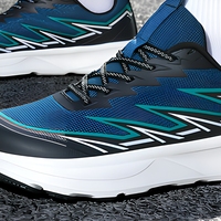 Chaussures de randonnée à coupe large, chaussures de trail running d'extérieur, chaussures de sport décontractées absorbant les chocs, unisexe, dessus en PU, semelle EVA