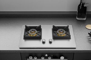 Niedriger Preis Kopf Intelligenter Gasherd Doppel kocher Küche Kochherd aus gehärtetem Glas 2-Flammen-Gasherd - Product Image 3