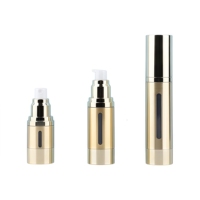 Bouteille de voyage portable de 15 ml, 30 ml, 50 ml, flacon pompe pour lotion, peut être utilisée pour les cosmétiques, le corps du flacon en AS