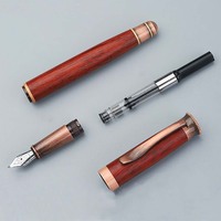 GemFully Coffret cadeau de vacances Stylo de calligraphie arabe Stylo coûteux Stylo en bois avec boîte