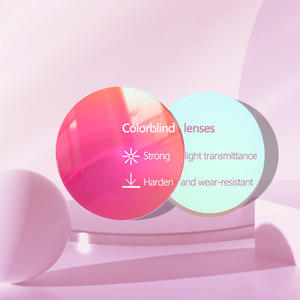 1.56フォトクロミックアンチブルーHCコーティング樹脂ビジョン眼鏡レンズクリアカラー弱さユニバーサル近視木失明 - Product Image 1