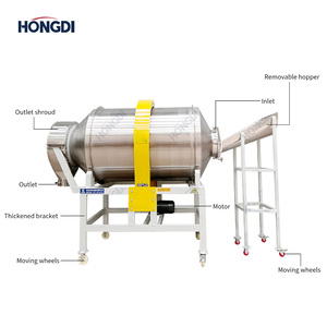 Mezcladora de Tambor de Anillo de Engranajes de Alta Resistencia, Mezcladora Rotativa de Polvo Estable con Gran Capacidad para Mezclar Gránulos Industriales - Product Image 3