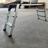 Échelles télescopiques pliables modernes en aluminium, banc de travail, équipement de lavage de voiture, plateforme de travail mobile, tabourets d'échelle, marches, échelles d'équilibre