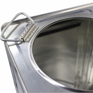 Bidon métallique carré vide de 20 L avec couvercle pour emballage de produits chimiques, biscuits, huiles comestibles et bougies - Product Image 3
