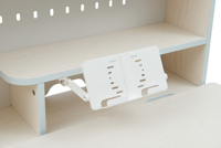 Ensemble Table et Chaise Ergonomique en Bois pour Enfants, Réglable à Manivelle, avec Grand Panneau Perforé, Idéal pour l'École à Domicile et la Salle de Classe