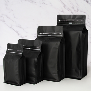 Em estoque 8oz 250g Smell Proof Box Bottom Coffee Bean Packaging Bag com One Way Valve - Product Image 1