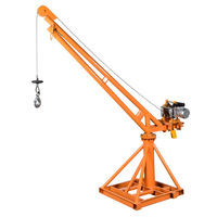 Équipement de levage avec treuil électrique 200kg 300kg 500kg 800kg Mini grue Portable singe ascenseur Mini grue Construction