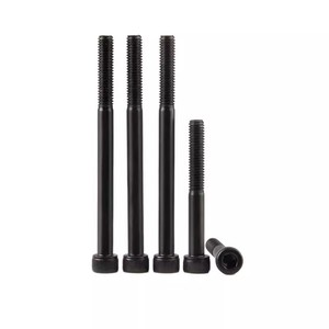 สกรูหัวหกเหลี่ยมเกรด 12.9 ความแข็งแรงสูง ยี่ห้อ Bibo Yaente รุ่น Factory Grade ขนาด M4 M5 M6 M12 ผลิตจากเหล็กกล้าคาร์บอนสูง สีดำ แบบ Allen - Product Image 1