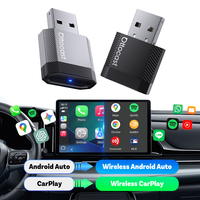 Adaptateur sans fil Ottocast Mini CarPlay Android Auto pour voiture, filaire vers sans fil, 2-en-1, connexion stable, garantie 1 an