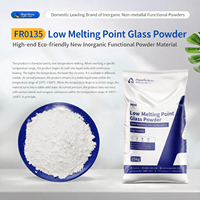 Frit de verre à bas point de fusion à base de phosphate céramifiable FR0135 |   Adoucissant 350C |   Fondage total à 500°C |   pour ignifugeant