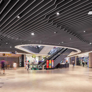 3D tasarlanmış alüminyum tavan duvar panelleri akustik asma tavan perdeleri kapalı dekor için - Product Image 2