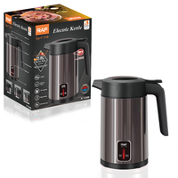 Bouilloire électrique RAF R.7329 1500W 2.0L, ébullition rapide, maintien au chaud 65°C, base rotative à 360°, intérieur sans BPA, pour la cuisine domestique et les usages quotidiens