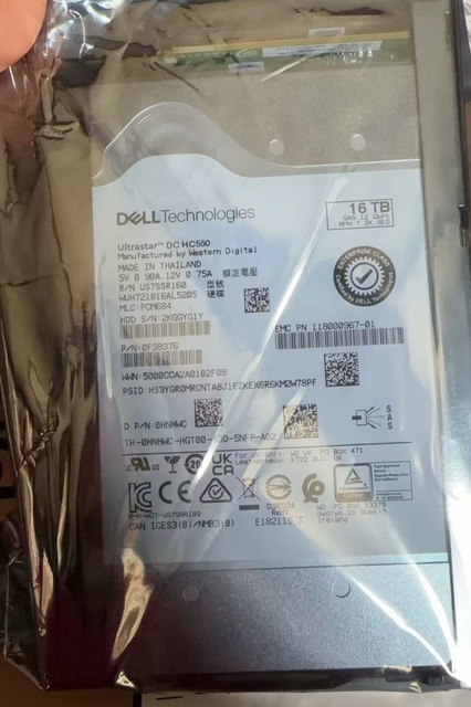 Brand New 16TB Hard Drive, Enterprise Grade Mechanical Hard Drive, Model WUH721816AL5205, SAS 12Gbps Interface, 7.2K RPM,