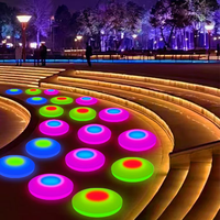 Piste de danse interactive d'extérieur la plus vendue avec éclairage LED RGB et contrôle sonore pour jeux interactifs pour enfants