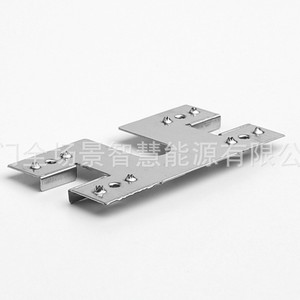 Plaque de mise à la terre pour protection contre la foudre photovoltaïque, double borne, en acier inoxydable 3040, pour montage sur rail en aluminium - Product Image 4