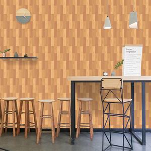 Auseng-pegatina adhesiva de Pvc para pared, papel tapiz de diseño, papel tapiz decorativo de madera, película Mural, 3D - Product Image 2