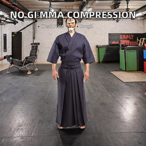 Pantalones Cortos de Compresión Kendo al por Mayor, Duraderos, de Poliéster/Algodón, con Logotipo Frontal - Product Image 2