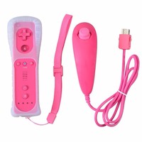 2 en 1 sans fil pour Nintend Wii Gamepad pour Nintendo Wii Télécommande Joystick Built in Motion Plus Nunchunk