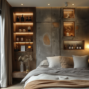 Groothandel Hoekige Ingebouwde RVS LED Licht Niche Organizer Badkamer Accessoires Opberg Niche Wandplank - Product Image 1