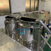 Mélangeur émulsifiant sous vide 500L à levage hydraulique et chauffage électrique automatique, homogénéisateur à pompe à engrenages pour pommades, produits chimiques, moteurs et aliments