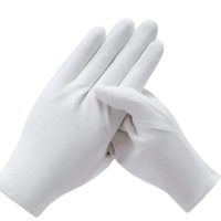 Gants industriels d'étiquette de main de coton durable Gants tricotés en coton industriel Gants de travail de jardinage