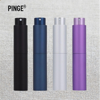 Atomiseur de parfum miniature 10 ml, vaporisateur fin en verre, mini flacon de poche portable rechargeable en aluminium, flacon de voyage