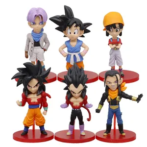 Vendita calda anime giapponese figura dragon z ball figuras de accion q versione 6 pezzi anime action figures set