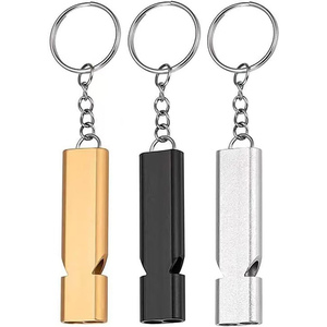 Sifflet en métal de haute qualité pour situations d'urgence, vente en gros, avec logo - Product Image 1