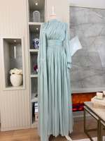 Robe maxi plissée élégante et modeste Mexizo, abaya pour femmes musulmanes, robe longue, mode islamique