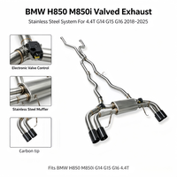 Système d'échappement Catback en acier inoxydable OEM pour BMW M850/850i 4.4T G14/G15/G16 2018-2025, tuyaux d'échappement, X-Pipe, échappement Valvetronic