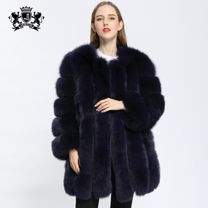 Lungo di Disegno di modo Reale Giacca di Pelliccia di Inverno <span class=keywords><strong>Vestiti</strong></span> per Le Donne Janefur Nuovo Stile Genuino di Volpe Cappotto di Pelliccia - Product Image 2