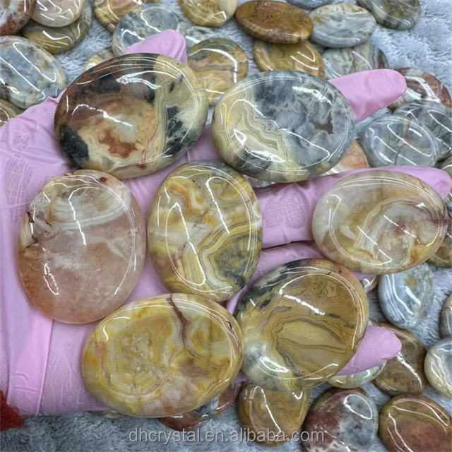 crazy agate worry stones thumb crystal