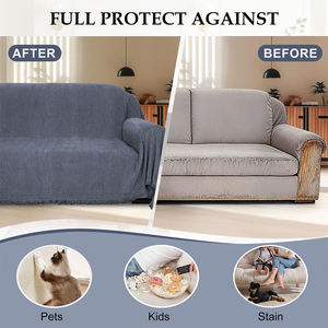 Housse de <span class=keywords><strong>canapé</strong></span> scandinave gris bleu moyen <span class=keywords><strong>anti</strong></span>-rayures pour propriétaires d'animaux de compagnie, housse de <span class=keywords><strong>canapé</strong></span> adaptée aux animaux de compagnie, nouvelle arrivée - Product Image 6