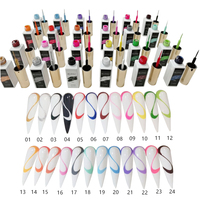 Kit de vernis à ongles en gel uv, 24 couleurs, ensemble de vernis en gel, marque privée, oem, usine, fournisseur