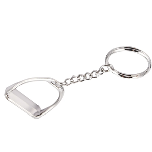 Bán buôn Thiết kế kim loại mặt dây chuyền phương Tây stirrup Keychain vòng chìa khóa cưỡi ngựa Keychain - Product Image 4