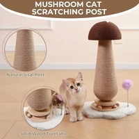 Mainan Penggaruk Kucing Putar 30cm Modern Sisal Solid Tahan Lama Ramah Lingkungan Merek MJF PT-24