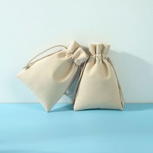 Bolsa de Joyería de Terciopelo con Cordón, Rectangular, Beige, 8x10cm 15x20cm, para Empaque de Pulseras, Empaque para Puntos de Venta - Product Image 1