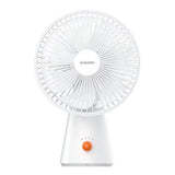 Mini ventilateur portatif pliable rechargeable en plastique, moteur sans balais, batterie USB, trois vitesses de refroidissement, autonomie de 6 à 8 heures