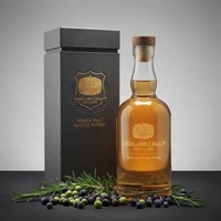 Bouteille en verre super-flint de 500 ml pour whisky, spiritueux, bourbon, scotch, vide, vente en gros, emballage personnalisé, fournisseur OEM d'usine