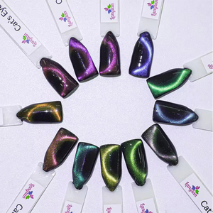 Esmalte de Gel UV con Purpurina Efecto Ojo de Gato de Súper Adhesión, Acabado Brillante de Larga Duración para Salón de Uñas Profesional y Uso Doméstico DIY - Product Image 6