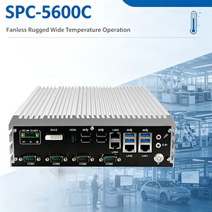 PC embarqué sans ventilateur SPC-5600C, <span class=keywords><strong>chipset</strong></span> H110, 4 ports LAN Intel Gigabit, -15~60 ℃   Gamme de températures étendue pour l'automatisation et la vision industrielle - Product Image 1