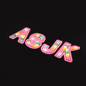 Tùy chỉnh các bản vá lỗi số lượng lớn Nhiệt Báo Chí 3D tùy chỉnh logo đính phù hiệu thêu thêu vá may sắt trên cho quần áo - Product Image 1