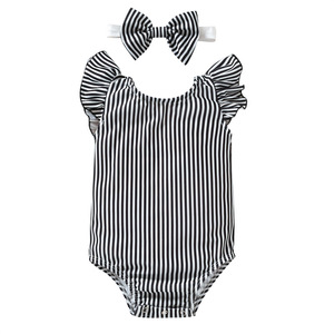 Bañador floral para bebé y niña, traje de baño de una pieza con correa de volantes, servicio oem - Product Image 6