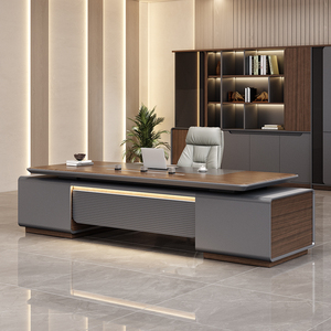 Muebles Modernos para Oficina en Casa, Escritorio de Estilo Mid-Century con Lámpara Magnética Recargable para Computadora, Diseño Elegante para Mayor Comodidad Laboral - Product Image 6