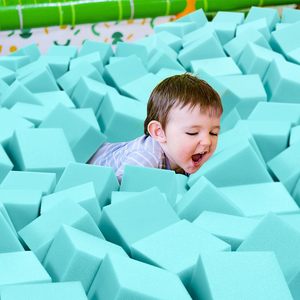 Venta caliente Pit Blocks Trampoline Park Gymnastic Pool Ball Cubo de esponja de espuma para interiores - Product Image 5