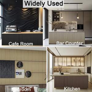 DAYIN Panneaux Acoustique Muraux Bois <span class=keywords><strong>Mur</strong></span> Adhésif Insonorisé 3D Placage Bois Lamelles Mdf Lamelles En Bois Panneaux Acoustiques pour <span class=keywords><strong>Mur</strong></span> - Product Image 6